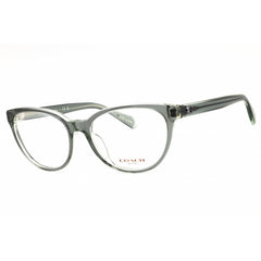 Coach Women's Eyeglasses - Transparent Green Acetate Cat Eye Frame | 0HC6210U 5746