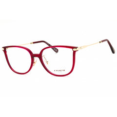 Coach Women's Eyeglasses - Transparent Burgundy Acetate Round Frame | 0HC6214D 5721