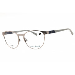 Cole Haan Unisex Eyeglasses - Gunmetal Grey Metal Round Full Rim Frame | CH4522 033