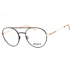 DKNY Unisex Eyeglasses - Round Brown/Rose Gold Metal Full Rim Frame | DK1025 210