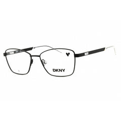 DKNY Unisex Eyeglasses - Rectangular Satin Black Metal Full Rim Frame | DK1035 001