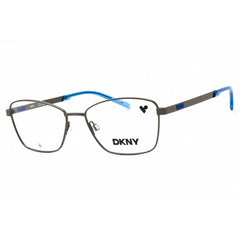 DKNY Unisex Eyeglasses - Rectangular Satin Gunmetal Metal Full Rim | DK1035 070