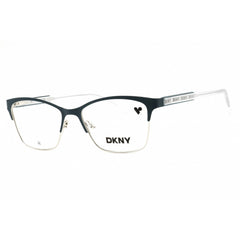 DKNY Unisex Eyeglasses - Rectangular Teal/Silver Metal Full Rim Frame | DK3008 440