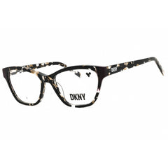 DKNY Unisex Eyeglasses - Cat Eye Black Tortoise/Plum Acetate Full Rim | DK5057 010