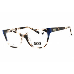 DKNY Unisex Eyeglasses - Cat Eye Bone Tortoise/Cobalt Acetate Full Rim | DK5058 275