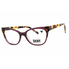 DKNY Unisex Eyeglasses - Cat Eye Plum/Tokyo Tortoise Acetate Full Rim | DK5058 505