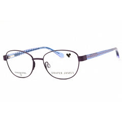 Draper James Unisex Eyeglasses - Oval Shape Plum Metal Full Rim Frame | DJ1017 505