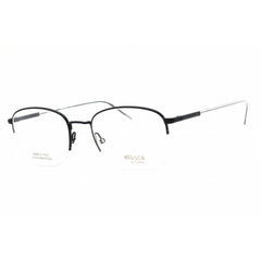Elasta Unisex Eyeglasses - Oval Matte Blue Metal Half Rim Frame | E 7242 0FLL 00