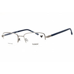 Flexon Unisex Eyeglasses - Rectangular Metal Half Rim Frame | FLEXON H6079N 074