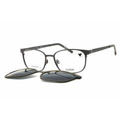 Flexon Unisex Eyeglasses - Rectangular Metal Full Rim Frame | FLX1008MAG-SET 033