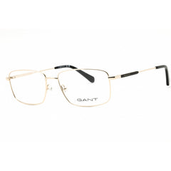 GANT Unisex Eyeglasses - Rectangular Pale Gold Metal Full Rim Frame | GA3271 032