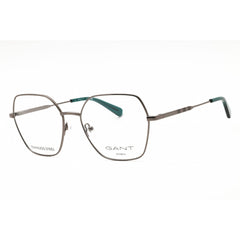 GANT Unisex Eyeglasses - Oversized Dark Ruthenium Metal Full Rim Frame | GA4154 012