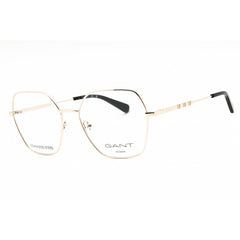 GANT Unisex Eyeglasses - Oversized Shape Pale Gold Metal Full Rim Frame | GA4154 032