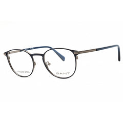 GANT Unisex Eyeglasses - Round Shape Shiny Blue Metal Full Rim Frame | GA50009 090