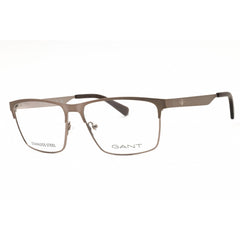 GANT Unisex Eyeglasses - Rectangular Light Bronze Metal Full Rim Frame | GA50049 035