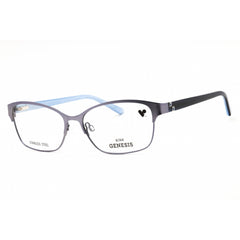 Genesis Unisex Eyeglasses - Metal Slate Full Rim Rectangular Frame, 55mm | G5053 023