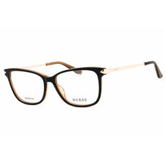 Guess Unisex Eyeglasses - Acetate Dark Havana Full Rim Rectangular Frame | GU2754 052