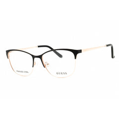 Guess Unisex Eyeglasses - Metal Matte Black Full Rim Rectangular Frame | GU2766 002