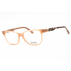 Guess Unisex Eyeglasses - Acetate Shiny Beige Rectangular Frame, 52mm | GU2943 057