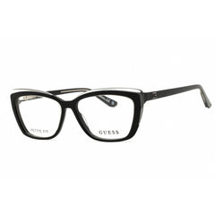 Guess Unisex Eyeglasses - Acetate Black Full Rim Cat Eye Shape Frame | GU2977 005