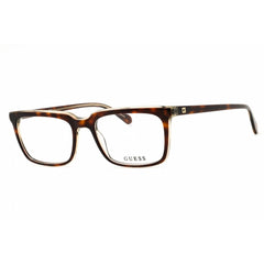 Guess Unisex Eyeglasses - Acetate Havana Full Rim Rectangular, 54mm | GU50063 056