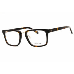 Guess Unisex Eyeglasses - Acetate Dark Havana Rectangular Shape Frame | GU50088-D 052