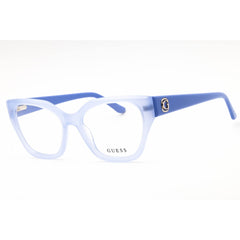 Guess Unisex Eyeglasses - Acetate Shiny Violet Full Rim Cat Eye Frame | GU50112 081