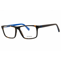Guess Unisex Eyeglasses - Dark Havana Full Rim Rectangular Frame, 55mm | GU50130 052