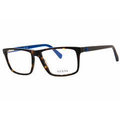 Guess Unisex Eyeglasses - Dark Havana Full Rim Rectangular Frame, 57mm | GU50130 052