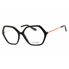 Guess Unisex Eyeglasses - Acetate Shiny Black Full Rim Irregular Frame | GU50149 001