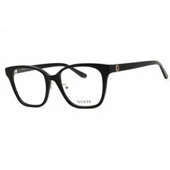 Guess Unisex Eyeglasses - Acetate Shiny Black Rectangular Shape Frame | GU50153-D 001