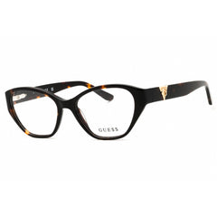 Guess Unisex Eyeglasses - Acetate Dark Havana Full Rim Cat Eye, 51mm | GU50162 052