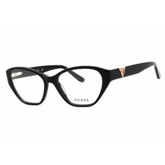 Guess Unisex Eyeglasses - Shiny Black Full Rim Cat Eye Shape Frame, 53mm | GU50162 001