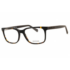 Guess Unisex Eyeglasses - Acetate Dark Havana Full Rim Rectangular Frame | GU50187 052