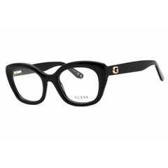 Guess Unisex Eyeglasses - Acetate Shiny Black Full Rim Cat Eye Frame | GU50225 001