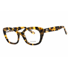 Guess Unisex Eyeglasses - Acetate Blonde Havana Full Rim Cat Eye Frame | GU50225 053