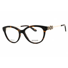 Guess Unisex Eyeglasses - Acetate Dark Havana Full Rim Cat Eye, 50mm | GU50230 052