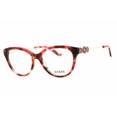 Guess Unisex Eyeglasses - Acetate Red Full Rim Cat Eye Shape Frame, 53mm | GU50230 068