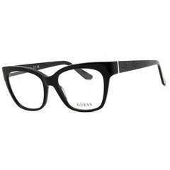 Guess Unisex Eyeglasses - Acetate Shiny Black Full Rim Cat Eye Frame | GU50233 001