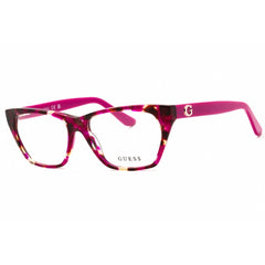 Guess Unisex Eyeglasses - Acetate Shiny Lilac Full Rim Cat Eye Frame | GU50234 078