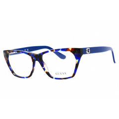 Guess Unisex Eyeglasses - Acetate Blue Full Rim Cat Eye Shape Frame | GU50234 092