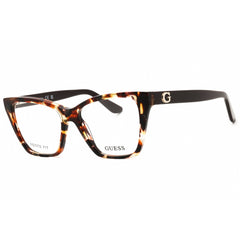 Guess Unisex Eyeglasses - Acetate Dark Havana Full Rim Cat Eye Frame | GU50235 052