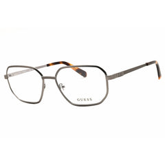 Guess Unisex Eyeglasses - Metal Matte Gunmetal Full Rim Oval Shape Frame | GU50240 009