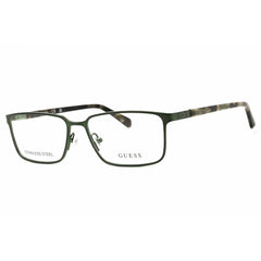 Guess Unisex Eyeglasses - Metal Matte Dark Green Full Rim Frame, 55mm | GU50244 097