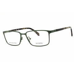Guess Unisex Eyeglasses - Metal Matte Dark Green Full Rim Frame, 57mm | GU50244 097