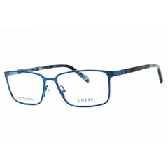 Guess Unisex Eyeglasses - Matte Blue Full Rim Rectangular Frame, 57mm | GU50244 091