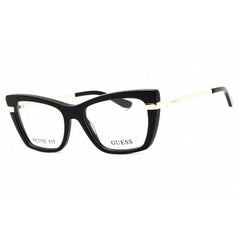 Guess Unisex Eyeglasses - Acetate Shiny Black Full Rim Cat Eye Frame | GU50246 001