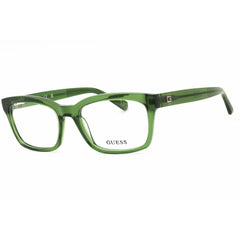 Guess Unisex Eyeglasses - Acetate Shiny Dark Green Rectangular Frame | GU50252 096