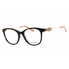 Guess Unisex Eyeglasses - Acetate Dark Havana Full Rim Oval Frame | GU50255-D 052