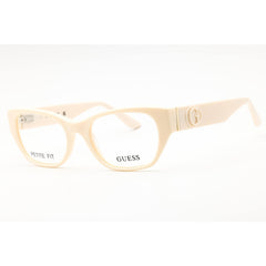 Guess Unisex Eyeglasses - Acetate Ivory Full Rim Rectangular Shape Frame | GU50304 025